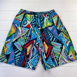 Pipeline USA tage Colorful Shorts Abstract AOP Shorts Men's size large